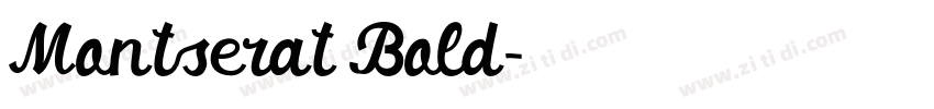 Montserat Bold字体转换 Montserat Bold字体转换